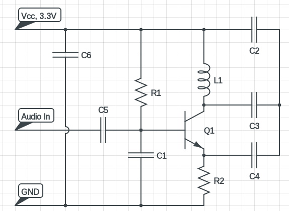 miniature FM transmitter circuit diagram