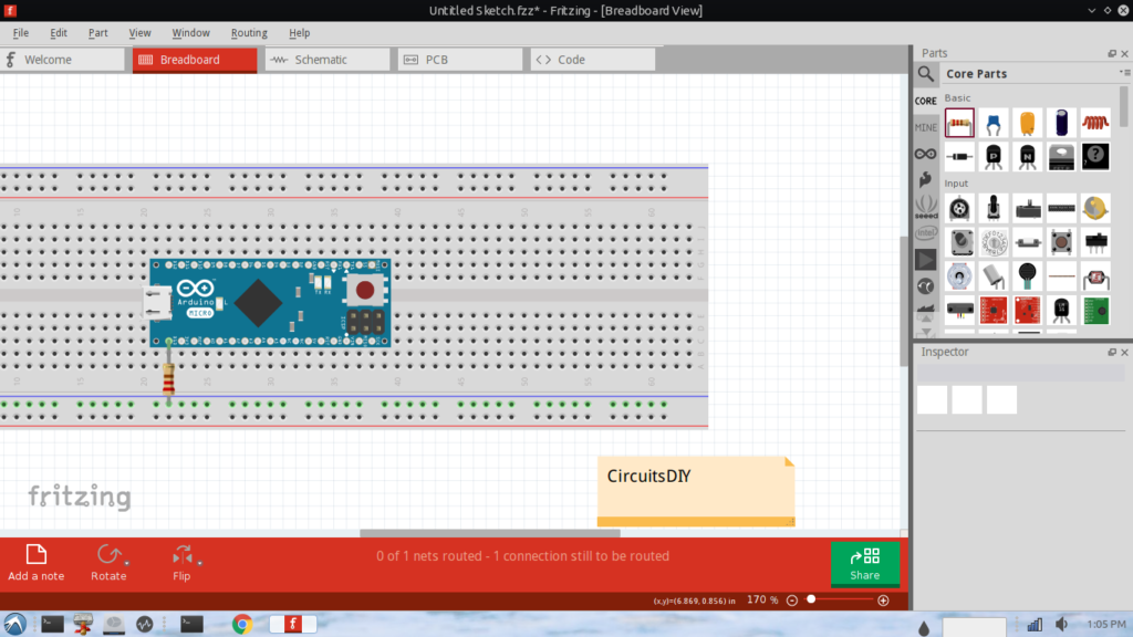 Fritzing free PCB design software