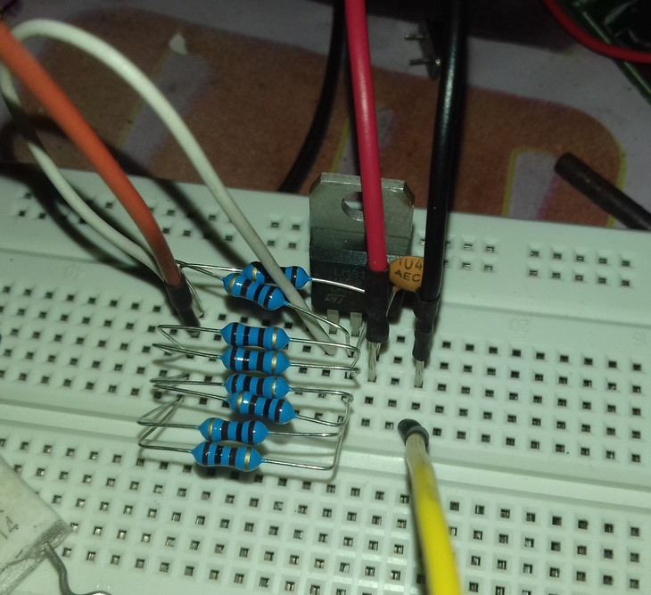 LM317 constant current circuit prototype