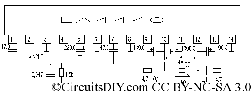 la4440 amplifier circuit diagram