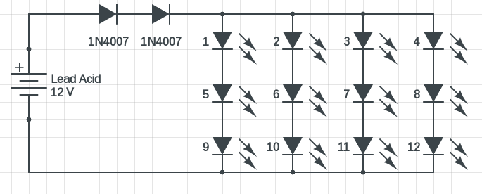1w To 5w Led Driver Circuit With 12v, 12v Led Driver Wiring Diagram